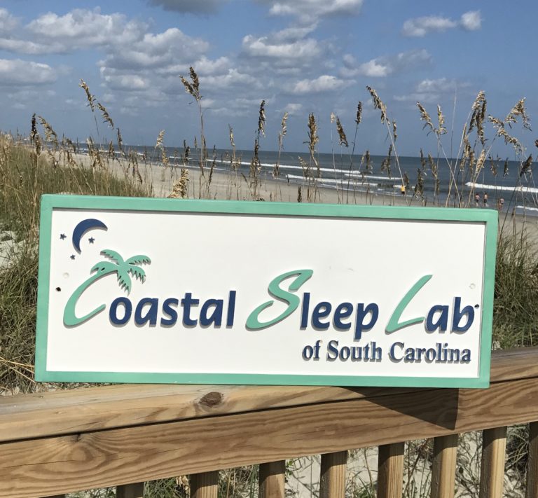 Coastal Sleep Lab of South Carolina beach sign – AASM accredited sleep center
